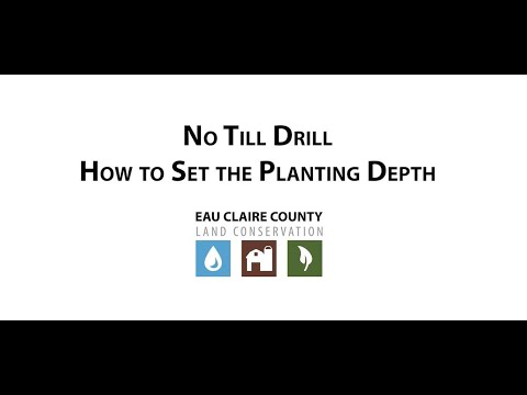 No Till Drill - How to Set the Planting Depth