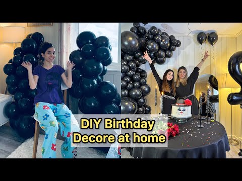 DIY Birthday Decoration Ideas at Home | How to make Balloon Garland