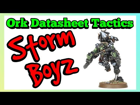 Ork Datasheet Tactics - Stormboyz - Ork Codex 10th Edition Warhammer 40k