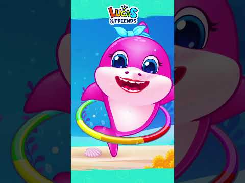 🦈 Baby Shark Song for Kids | Sing the Fun Baby Shark Song with Lucas & Friends #shorts