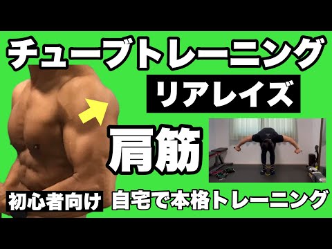 【三角筋後部】スポーツの補強やボディメイクに！初心者向けチューブトレーニング