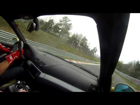 Nurburgring Nordschleife 30/04/2012 - BMW E46 M3 chasing BMW F10 M5 ring taxi