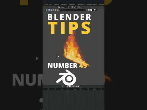 Blender Tip 49 Import 2D-Fire ✔️ #blender #blendertutorial #blender3d