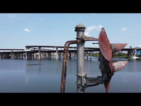 Exploring an Abandoned Railroad Swing Bridge