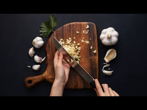 Cutting Garlic Hack: Knife Sticking Solved!  Garlic Tips to Make Life Easier🥳💵💡✂️🧄🔪🗡️🧬😀😁😞😉😜