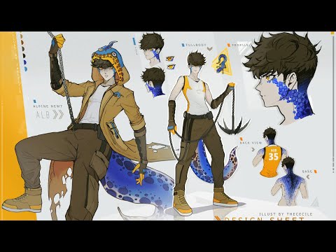 SPEEDPAINT - Albralelie Character Design | theCecile