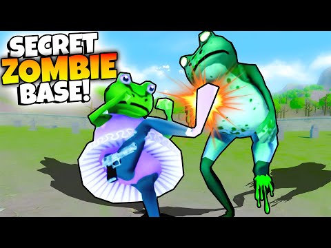 Frog Found a SECRET ZOMBIE BASE in Amazing Frog?!