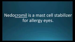 How to pronounce nedocromil (Alocril) (Memorizing Pharmacology Video Flashcard)