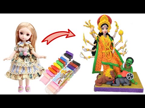 Navaratri Special🙏🥥🌺Maa Durga Asura Samhar Making With Clay 🙏🌺🥥Jai Maa Durga 🙏🙏🙏