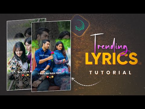 Instagram Trending Reels Lyrics Video Editing in Alight Motion | Viral Reels Lyrics Video Editing