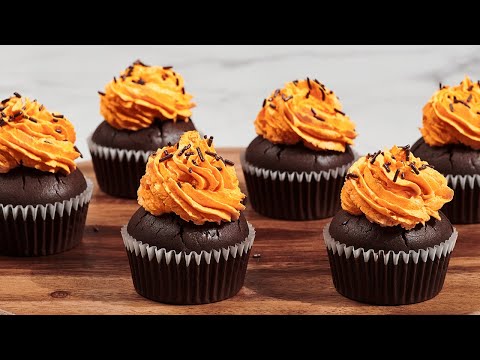 The perfect chocolate orange cupcakes.