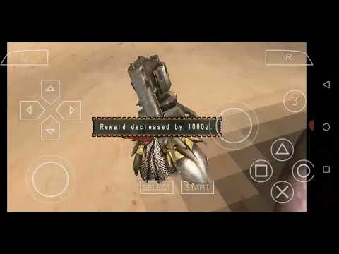 Monster Hunter Freedom Unite - Solo training using gunlance against congalala | PPSSPP Emulator