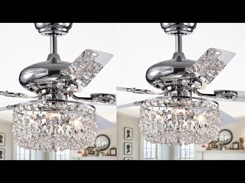 Silver Orchid Campbell 42-inch Chrome Lighted Ceiling Fan (remote controlled)