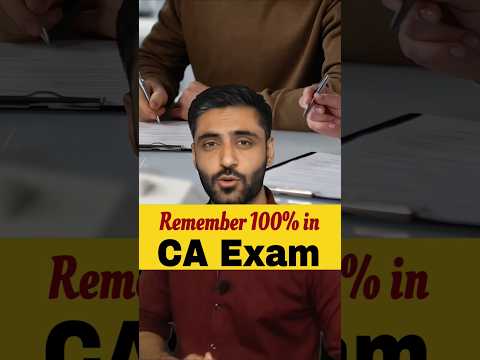 Remember 100% in CA Exam #cafoundation #cainter #cafinal