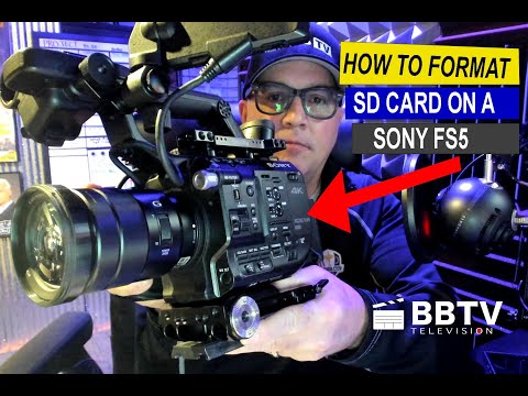 How to Format SD Card on Sony FS5 Cameras - QUICK & EASY