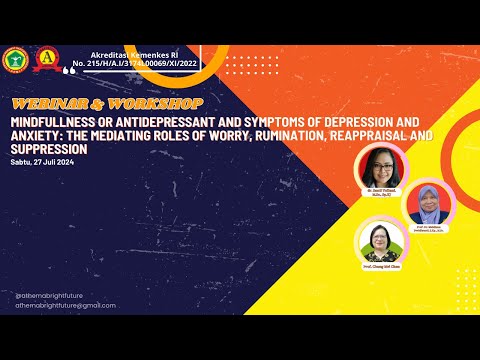 WEBINAR/WORKSHOP MINDFULLNESS OR ANTIDEPRESSANT AND SYMPTOMS OF DEPRESSION AND ANXIETY