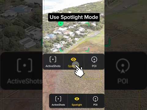 Use spotlight mode with Dji Air 3. #djiair3 #dronevideo #tutorial #droneshot #djidrone