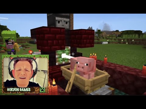 Gordon Ramsay plays Minecraft