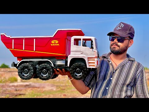 Tata Big Dump Truck 3530.TK Unboxing | 10 Tyre 🛞 Die Cast Model | Real Construction 🚧 Vehicle |