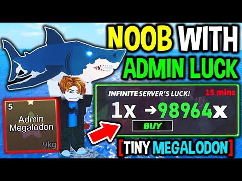 NOOB RESTARTS With INFINITE ADMIN LUCK in Roblox Fisch..