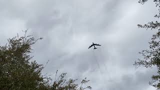 USAF Boeing B-52H Stratofortress Overhead Approach at Charleston International Airport-2/22/22