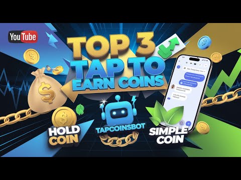 TOP 3 Tap to Earn Coins in YOUR TELEGRAM | TapCoinsBot | SimpleCoin | HoldCoin