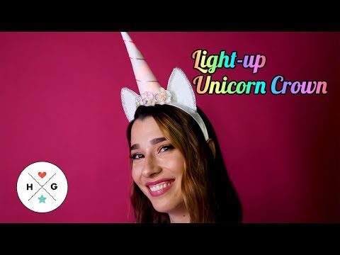 Light-up Unicorn Crown | HG Craft | HelloGiggles