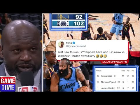 NBA Gametime crew react Harden & Clippers beat Warriors 102-92 without Steph Curry