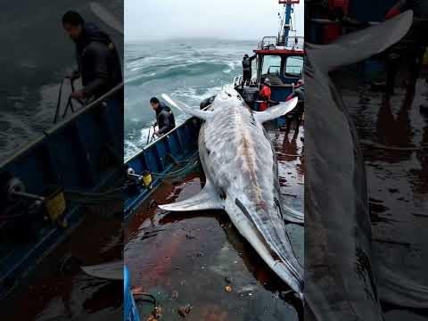 GIANT  sea creatures caught by fishermen🐟🌊