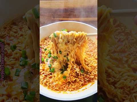 Shin & Buldak ramen?! Would you eat this? #foodasmr #asmr #buldak #shinramen #noodles