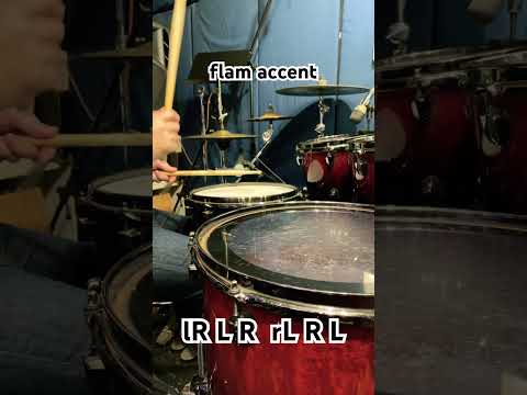 フラムアクセントをセットで使うと【flam accent】#shorts