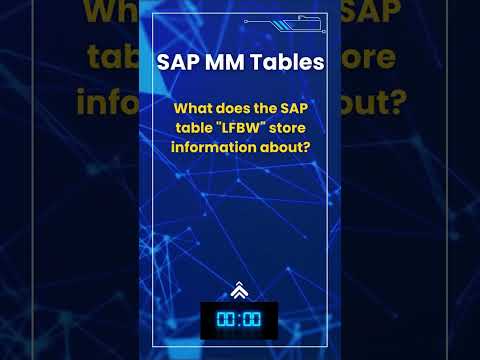 SAP MM Material Master Flash Card Quiz 12