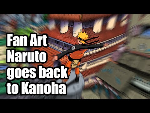 Naruto comes back to Kohoha - Digital fan art