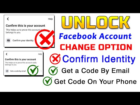 How to Change Confirm Your Identity Option in Get a Code by Email | How to Unlock Facebook Account