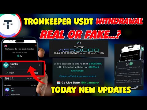 Tronkeeper Today New Update l Tested Ton Claim Tronkeeper l Tronkeeper withdraw