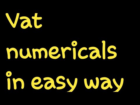 Vat numericals  part 2