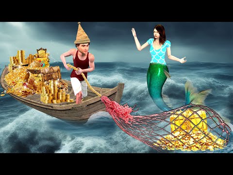 Magical River Fisherman Gold Hindi Kahaniya Hindi Moral Stories Jadui Gold New Funny Comedy Video