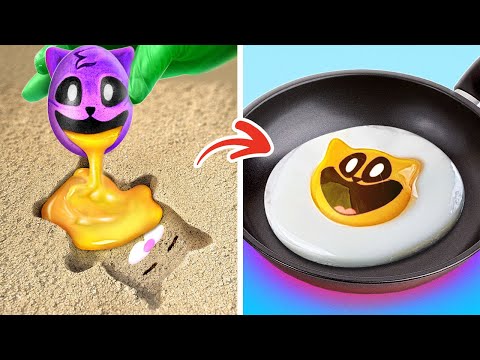 DIY CatMap Egg 🍳🐱 *My Cat Testing Cool Kitchen Gadgets And Crafts*