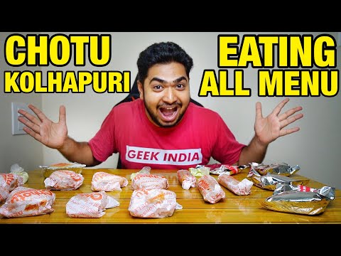 Chotu Kolhapuri EATING ALL MENU | Kannada Food Vlogs | TheGeekIndia #KannadaVlogs #FoodVlogs