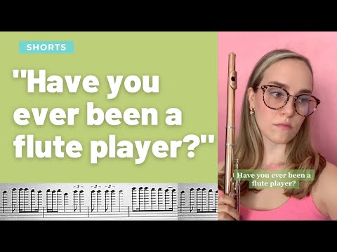 the life of a flute player summed up in 9 seconds