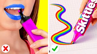 FUN AND COOL SCHOOL HACKS || Genius School Hacks And Diy's To Save The Day