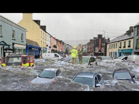 Chaos in England, Wales! Heavy Floods, Storm Darragh Destroying Homes in France