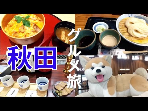 【秋田観光】弾丸旅でも堪能する名物グルメと日本酒と秋田犬