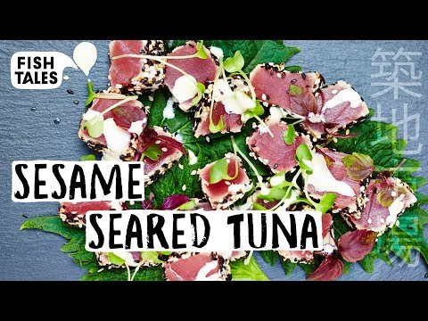 How To Make Seared TUNA Tataki | How To Sear Tuna | Bart van Olphen