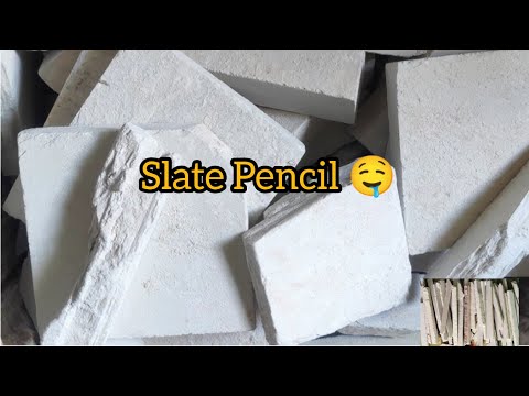 Slate Pencil Cleaning And Eating new video #Asmr#drycleaning#crunchy#viralvideo