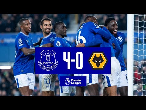 EVERTON 4-0 WOLVES | Premier League highlights