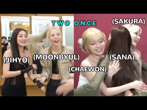 twice backstage interactions with other idols during one spark promotions