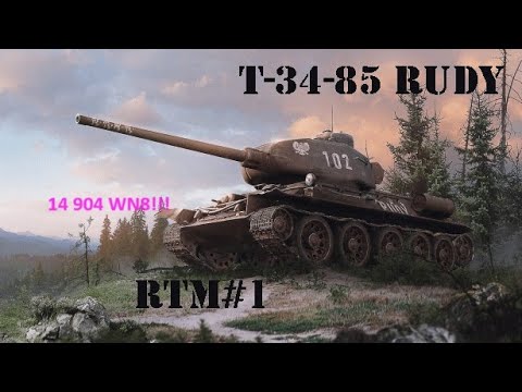 T-34-85 Rudy - 14 904 WN8! Top gun! - Ghost Town - Road to MoE! - World of Tanks