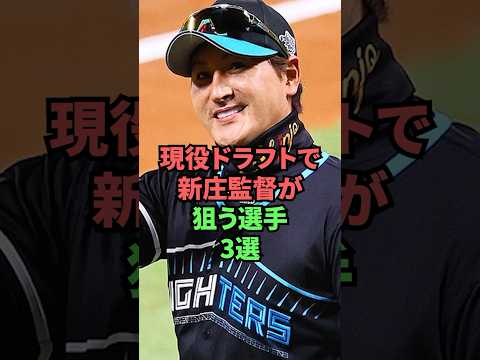 現役ドラフトで新庄監督が狙う選手3選