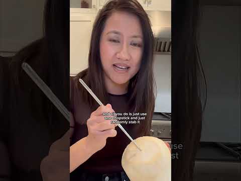 COCONUT HACK ✨Part 1: How to drink out of a fresh coconut in just 3 seconds! #hacks #tips #coconut